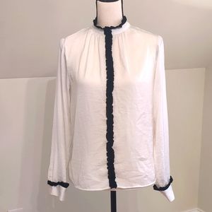 Zara Sheer Flowy Blouse, Size XS